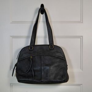 Born Concepts B O‎ C faux leather purse. Dark Grey Double handles